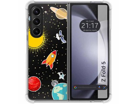 Funda para Samsung Galaxy Z Fold 5 5G TUMUNDOSMARTPHONE de Silicona con Diseño - Mulicolor