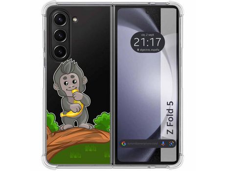 Funda para Samsung Galaxy Z Fold 5 5G TUMUNDOSMARTPHONE de Silicona con Diseño - Mulicolor