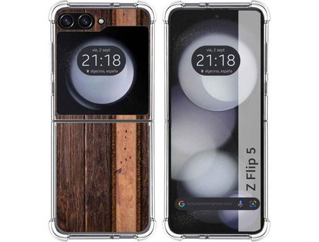 Funda para Samsung Galaxy Z Flip 5 5G TUMUNDOSMARTPHONE de Silicona con Diseño - Mulicolor