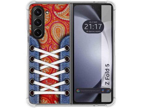 Funda para Samsung Galaxy Z Fold 5 5G TUMUNDOSMARTPHONE de Silicona con Diseño - Mulicolor