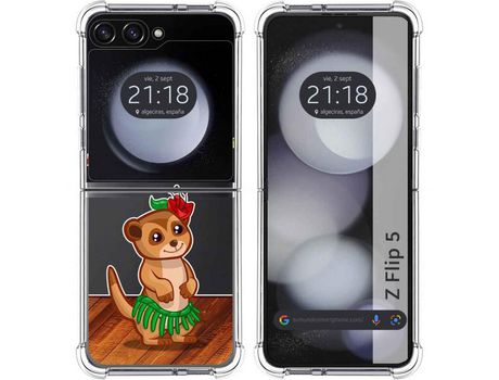 Funda para Samsung Galaxy Z Flip 5 5G TUMUNDOSMARTPHONE de Silicona con Diseño - Mulicolor