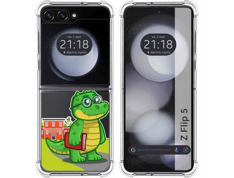 Funda para Samsung Galaxy Z Flip 5 5G TUMUNDOSMARTPHONE de Silicona con Diseño - Mulicolor