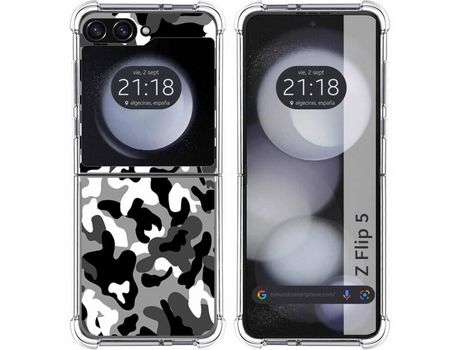 Funda para Samsung Galaxy Z Flip 5 5G TUMUNDOSMARTPHONE de Silicona con Diseño - Mulicolor