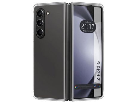 Funda para Samsung Galaxy Z Fold 5 5G TUMUNDOSMARTPHONE de Silicona con Diseño - Transparente