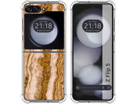Funda para Samsung Galaxy Z Flip 5 5G TUMUNDOSMARTPHONE de Silicona con Diseño - Mulicolor