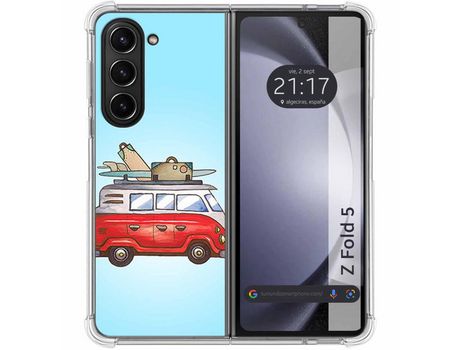 Funda para Samsung Galaxy Z Fold 5 5G TUMUNDOSMARTPHONE de Silicona con Diseño - Mulicolor