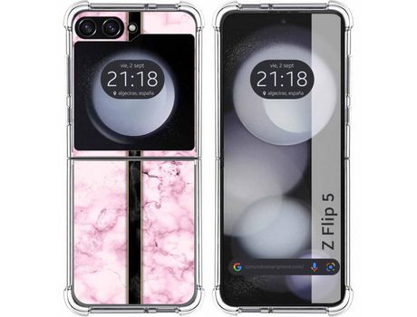 Funda para Samsung Galaxy Z Flip 5 5G TUMUNDOSMARTPHONE de Silicona con Diseño - Mulicolor