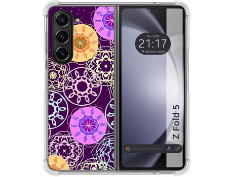 Funda para Samsung Galaxy Z Fold 5 5G TUMUNDOSMARTPHONE de Silicona con Diseño - Mulicolor