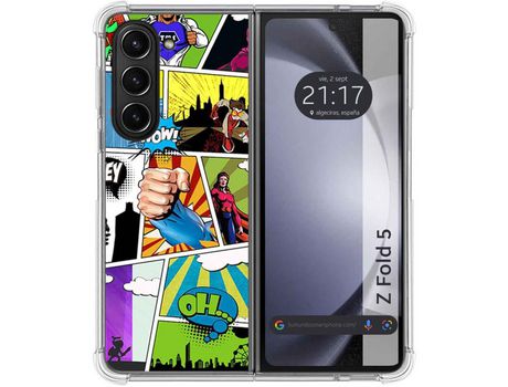 Funda para Samsung Galaxy Z Fold 5 5G TUMUNDOSMARTPHONE de Silicona con Diseño - Mulicolor