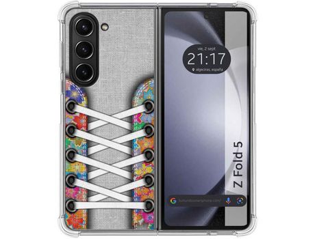 Funda para Samsung Galaxy Z Fold 5 5G TUMUNDOSMARTPHONE de Silicona con Diseño - Mulicolor