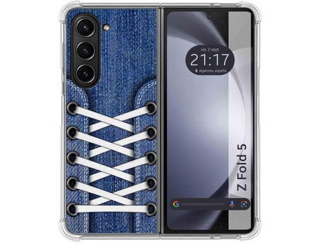 Funda para Samsung Galaxy Z Fold 5 5G TUMUNDOSMARTPHONE de Silicona con Diseño - Mulicolor