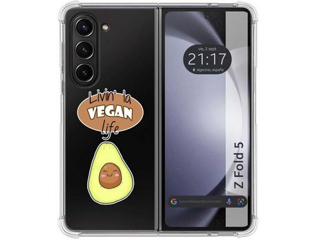 Funda para Samsung Galaxy Z Fold 5 5G TUMUNDOSMARTPHONE de Silicona con Diseño - Mulicolor