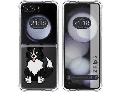 Funda para Samsung Galaxy Z Flip 5 5G TUMUNDOSMARTPHONE de Silicona con Diseño - Mulicolor