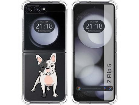 Funda para Samsung Galaxy Z Flip 5 5G TUMUNDOSMARTPHONE de Silicona con Diseño - Mulicolor