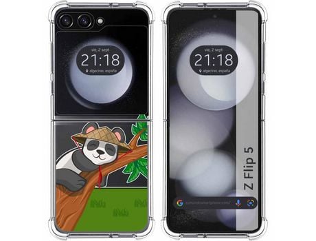 Funda para Samsung Galaxy Z Flip 5 5G TUMUNDOSMARTPHONE de Silicona con Diseño - Mulicolor