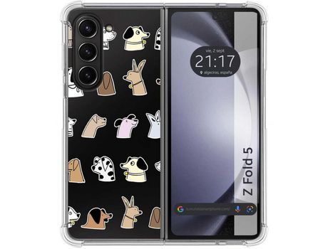 Funda para Samsung Galaxy Z Fold 5 5G TUMUNDOSMARTPHONE de Silicona con Diseño - Mulicolor