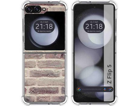 Funda para Samsung Galaxy Z Flip 5 5G TUMUNDOSMARTPHONE de Silicona con Diseño - Mulicolor