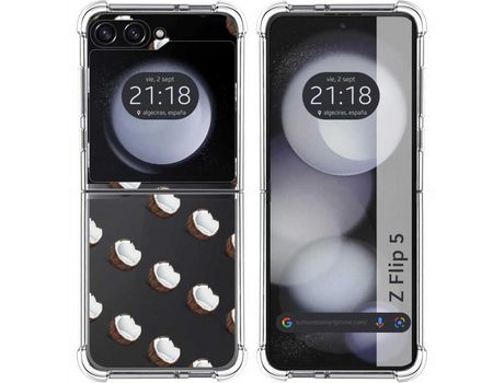 Funda para Samsung Galaxy Z Flip 5 5G TUMUNDOSMARTPHONE de Silicona con Diseño - Mulicolor