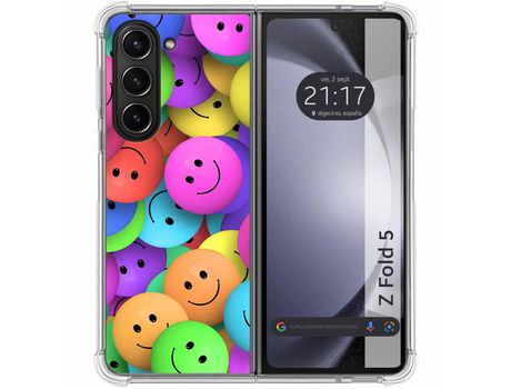Funda para Samsung Galaxy Z Fold 5 5G TUMUNDOSMARTPHONE de Silicona con Diseño - Mulicolor
