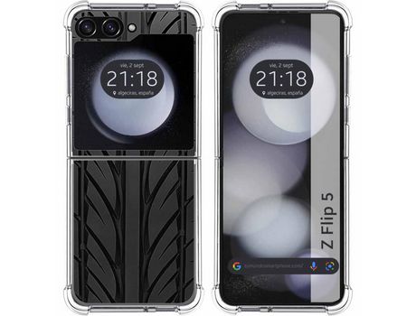 Funda para Samsung Galaxy Z Flip 5 5G TUMUNDOSMARTPHONE de Silicona con Diseño - Mulicolor