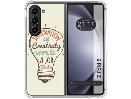 Funda para Samsung Galaxy Z Fold 5 5G TUMUNDOSMARTPHONE de Silicona con Diseño - Mulicolor
