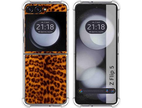 Funda para Samsung Galaxy Z Flip 5 5G TUMUNDOSMARTPHONE de Silicona con Diseño - Mulicolor