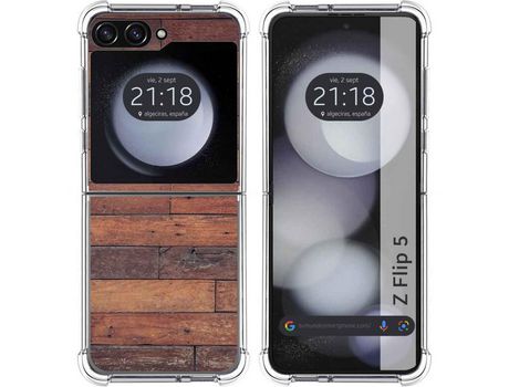 Funda para Samsung Galaxy Z Flip 5 5G TUMUNDOSMARTPHONE de Silicona con Diseño - Mulicolor