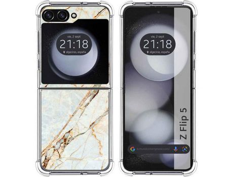 Funda para Samsung Galaxy Z Flip 5 5G TUMUNDOSMARTPHONE de Silicona con Diseño - Mulicolor