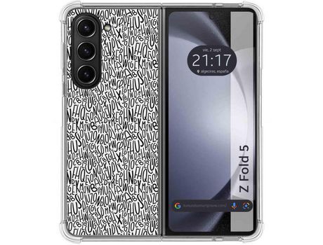 Funda para Samsung Galaxy Z Fold 5 5G TUMUNDOSMARTPHONE de Silicona con Diseño - Mulicolor
