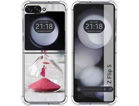 Funda para Samsung Galaxy Z Flip 5 5G TUMUNDOSMARTPHONE de Silicona con Diseño - Mulicolor