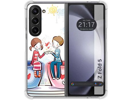 Funda para Samsung Galaxy Z Fold 5 5G TUMUNDOSMARTPHONE de Silicona con Diseño - Mulicolor