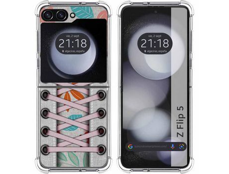 Funda para Samsung Galaxy Z Flip 5 5G TUMUNDOSMARTPHONE de Silicona con Diseño - Mulicolor