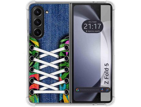 Funda para Samsung Galaxy Z Fold 5 5G TUMUNDOSMARTPHONE de Silicona con Diseño - Mulicolor