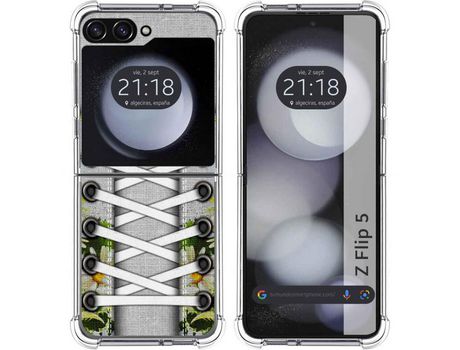 Funda para Samsung Galaxy Z Flip 5 5G TUMUNDOSMARTPHONE de Silicona con Diseño - Mulicolor