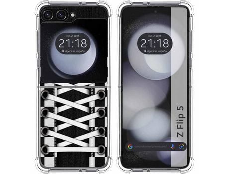 Funda para Samsung Galaxy Z Flip 5 5G TUMUNDOSMARTPHONE de Silicona con Diseño - Mulicolor