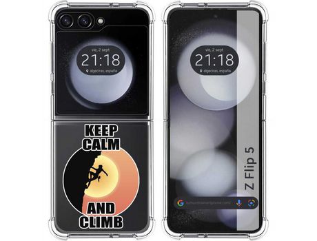 Funda para Samsung Galaxy Z Flip 5 5G TUMUNDOSMARTPHONE de Silicona con Diseño - Mulicolor