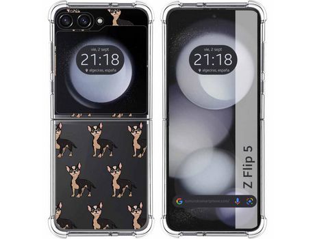Funda para Samsung Galaxy Z Flip 5 5G TUMUNDOSMARTPHONE de Silicona con Diseño - Mulicolor