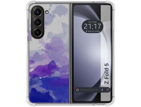 Funda para Samsung Galaxy Z Fold 5 5G TUMUNDOSMARTPHONE de Silicona con Diseño - Mulicolor