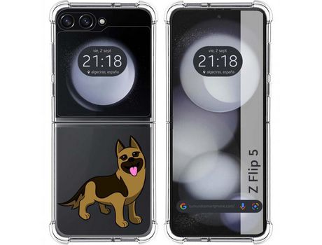 Funda para Samsung Galaxy Z Flip 5 5G TUMUNDOSMARTPHONE de Silicona con Diseño - Mulicolor
