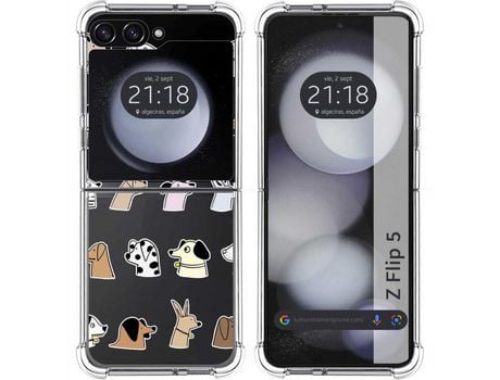 Funda para Samsung Galaxy Z Flip 5 5G TUMUNDOSMARTPHONE de Silicona con Diseño - Mulicolor