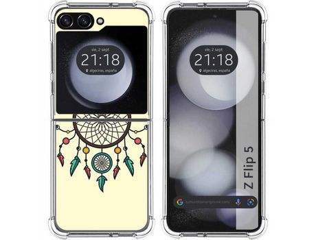 Funda para Samsung Galaxy Z Flip 5 5G TUMUNDOSMARTPHONE de Silicona con Diseño - Mulicolor