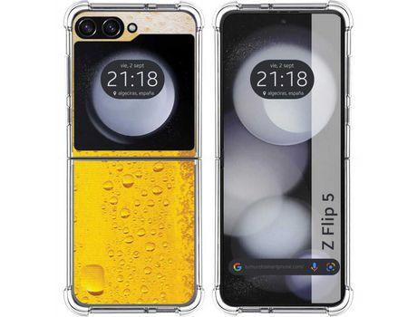 Funda para Samsung Galaxy Z Flip 5 5G TUMUNDOSMARTPHONE de Silicona con Diseño - Mulicolor