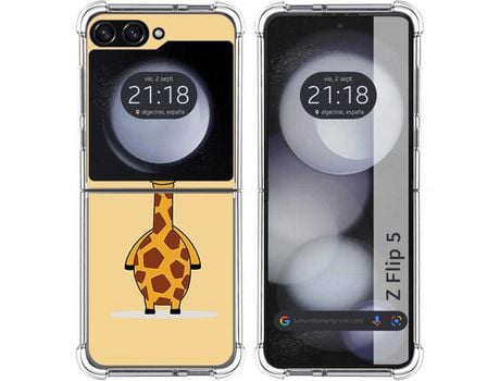 Funda para Samsung Galaxy Z Flip 5 5G TUMUNDOSMARTPHONE de Silicona con Diseño - Mulicolor