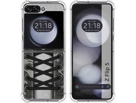 Funda para Samsung Galaxy Z Flip 5 5G TUMUNDOSMARTPHONE de Silicona con Diseño - Mulicolor