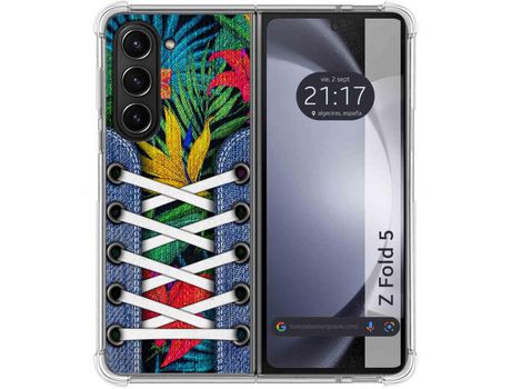 Funda para Samsung Galaxy Z Fold 5 5G TUMUNDOSMARTPHONE de Silicona con Diseño - Mulicolor