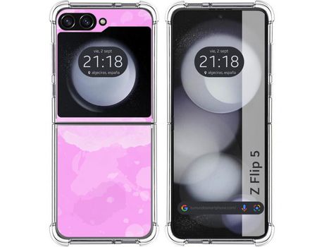 Funda para Samsung Galaxy Z Flip 5 5G TUMUNDOSMARTPHONE de Silicona con Diseño - Mulicolor