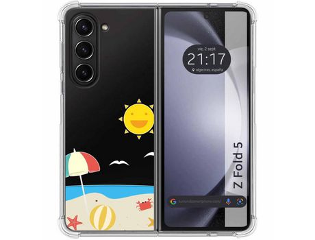 Funda para Samsung Galaxy Z Fold 5 5G TUMUNDOSMARTPHONE de Silicona con Diseño - Mulicolor