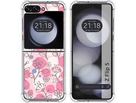 Funda para Samsung Galaxy Z Flip 5 5G TUMUNDOSMARTPHONE de Silicona con Diseño - Mulicolor