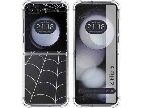 Funda para Samsung Galaxy Z Flip 5 5G TUMUNDOSMARTPHONE de Silicona con Diseño - Mulicolor