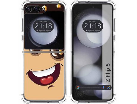 Funda para Samsung Galaxy Z Flip 5 5G TUMUNDOSMARTPHONE de Silicona con Diseño - Mulicolor